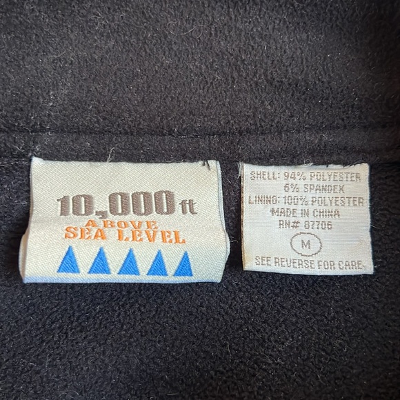 EUC 10,000 Ft Above Sea Level Tech Fleece Jacket Full Zip Medium - Picture 3 of 3